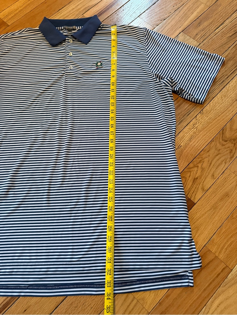 PETER MILLAR Indian Head Golf Club Summer Comfort Golf Polo Blue/White Size XXL - Picture 10 of 13